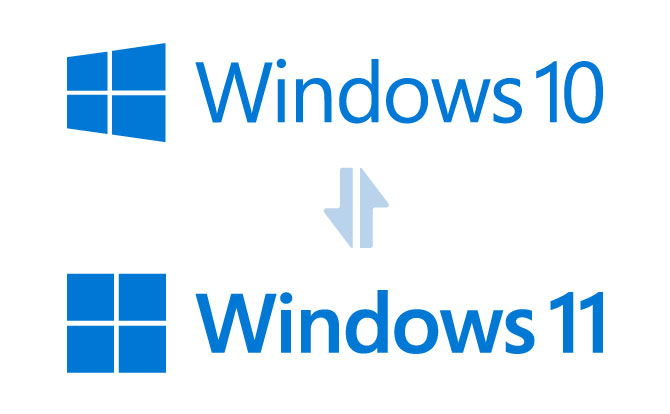 Windowsのサポート期限が迫っている為アップグレードしたい、ソフトが古いWindowsにしか対応していない為ダウングレードしたい